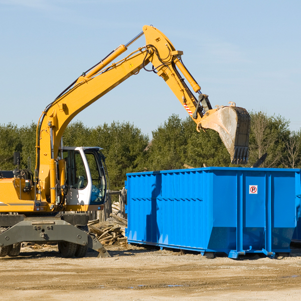 can i choose the location where the residential dumpster will be placed in Little Rock